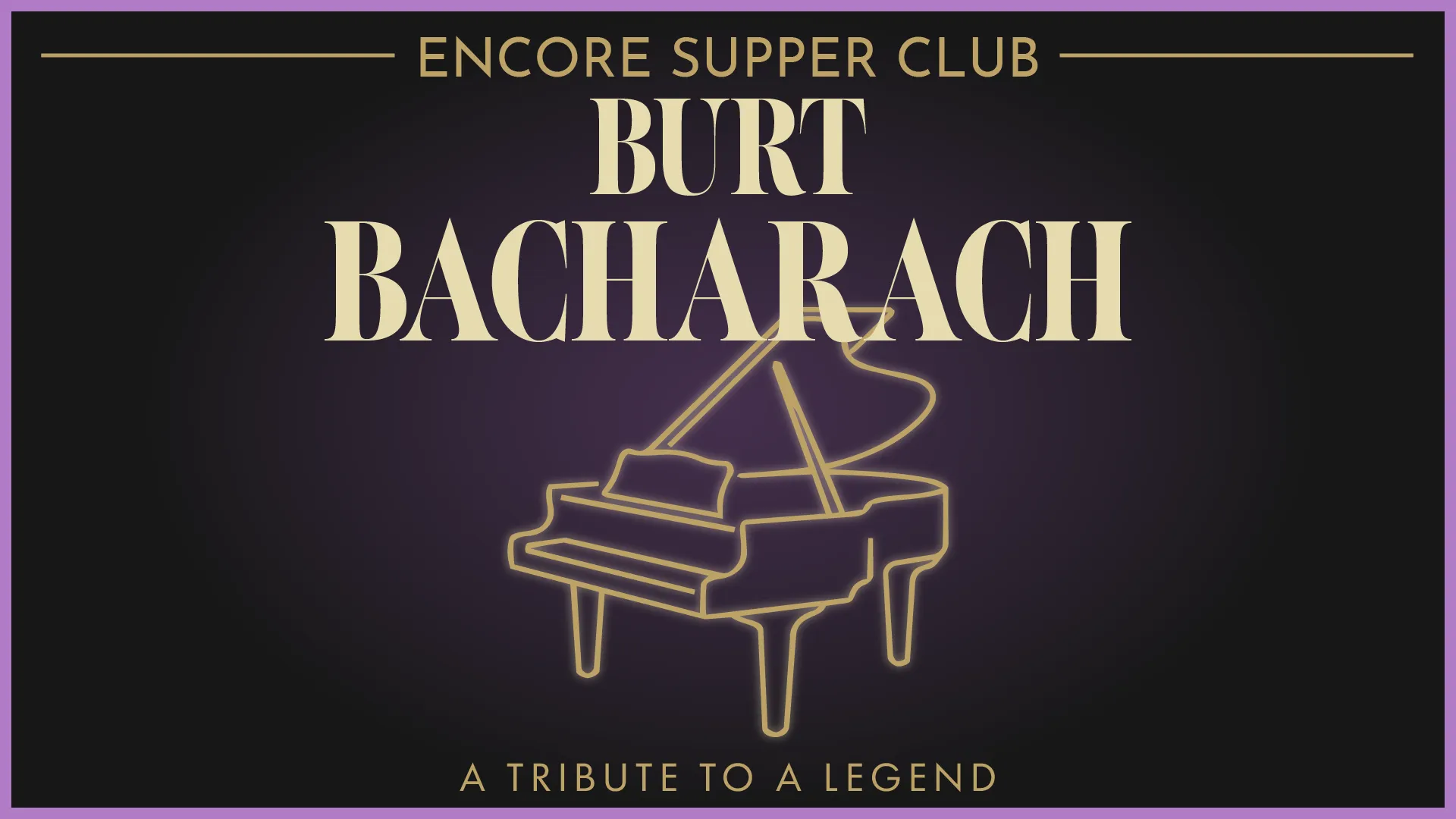Burt Bacharach show art