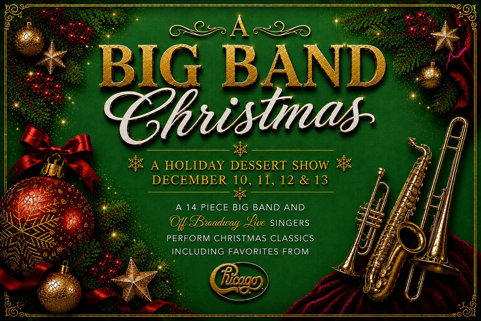 A Big Band Christmas show art